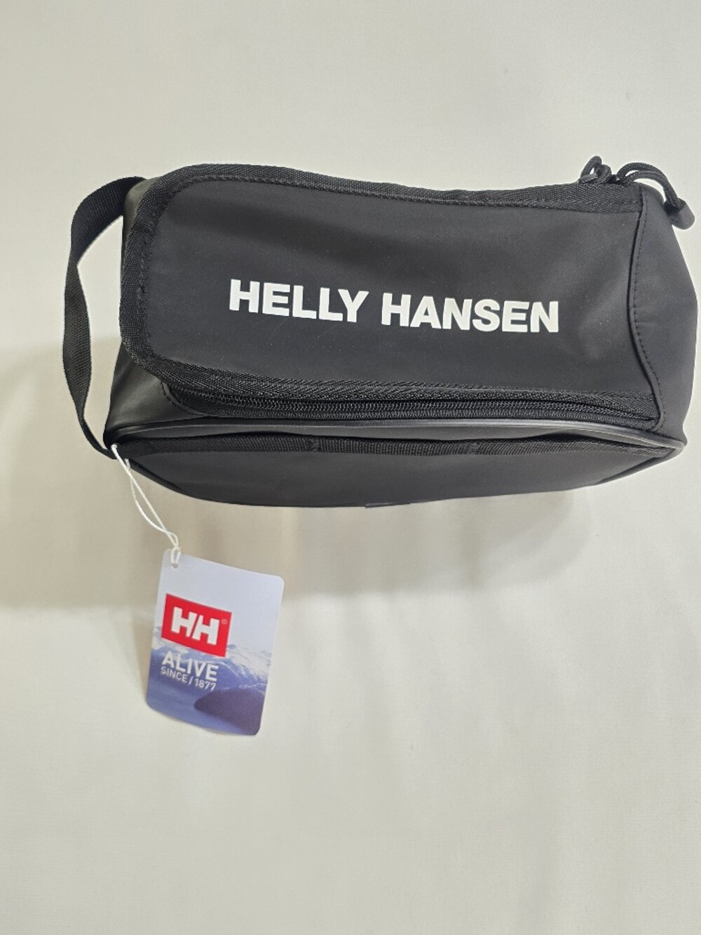 NWT Helly Hansen Black Canvas Toiletry Travel Bag